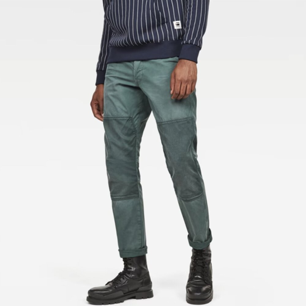 G-Star Raw Men's Straight Tapered Faeros Pants Green/Balsam W33xL32